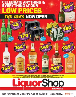 Shoprite Liquor catalogue (valid until 23-11)