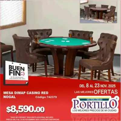Catálogo Mueblerías Portillo (válido hasta 23-11)