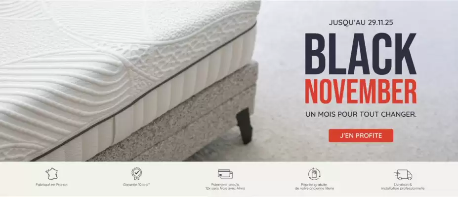 Catalogue Maison de la Literie (valable jusqu'au 29-11)