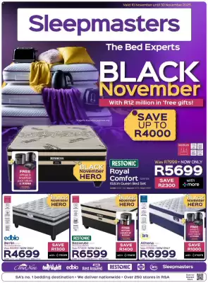 Sleepmasters catalogue (valid until 30-11)