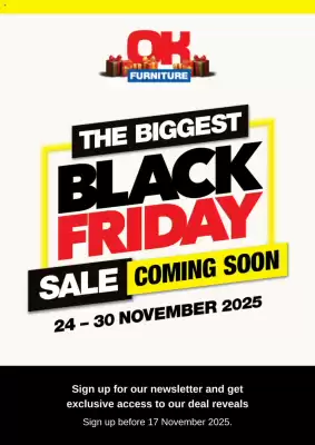 OK Furniture catalogue (valid until 30-11)