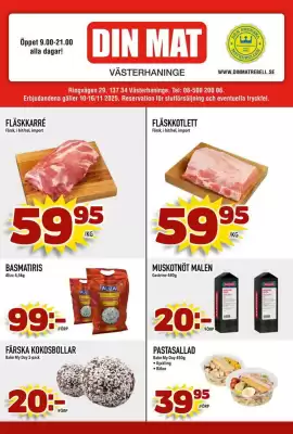Din Mat reklamblad (giltig till och med 15-11)