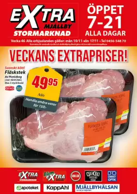 Extra Mjällby Stormarknad reklamblad