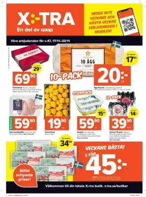 Coop Extra reklamblad (giltig till och med 23-11)