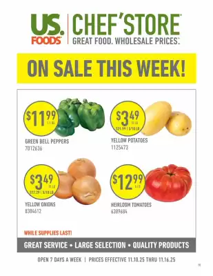 US Foods Chef's Store weekly ad (valid until 16-11)