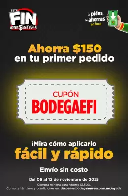 Folleto Bodega Aurrerá (válido hasta 12-11)