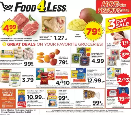 Food 4 Less weekly ad (valid until 18-11)