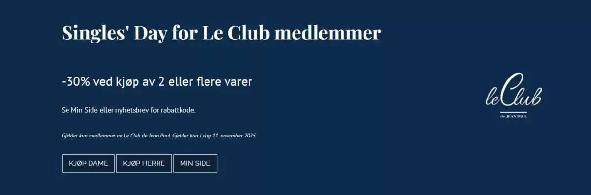 Jean Paul kundeavis (gyldig til 11-11)