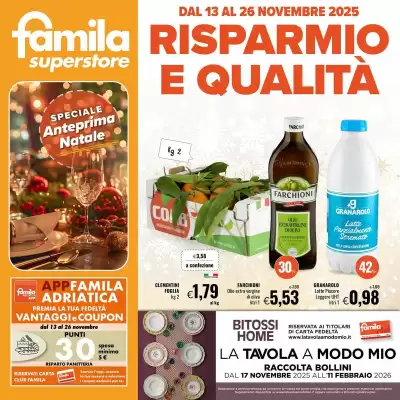 Volantino Famila Superstore (valido fino al 26-11)