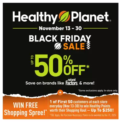 Healthy Planet flyer (valid until 19-11)
