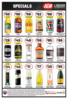 IGA Liquor catalogue (valid until 18-11)