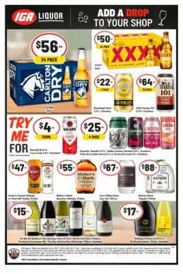 IGA Liquor catalogue (valid until 18-11)
