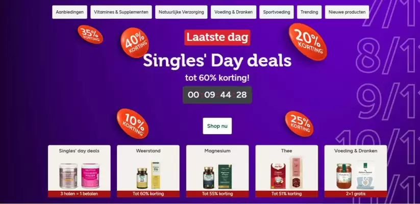 Holland & Barrett folder (geldig t/m 11-11)