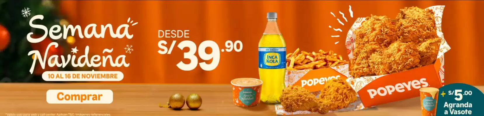 Catálogo Popeyes (válido hasta 16-11)
