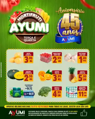 Folheto Ayumi Supermercados (válido até 12-11)