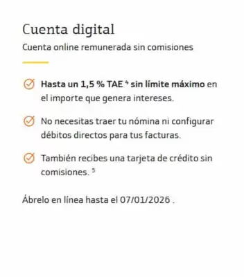 Folleto Bankinter (válido hasta el 7-01)