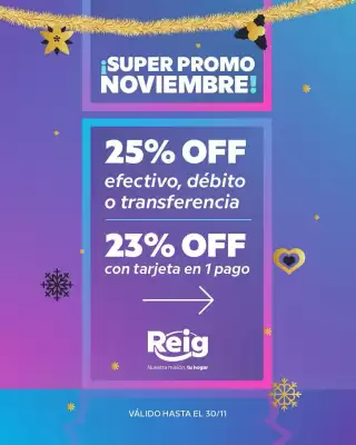 Catálogo Casa Reig (válido hasta 30-11)