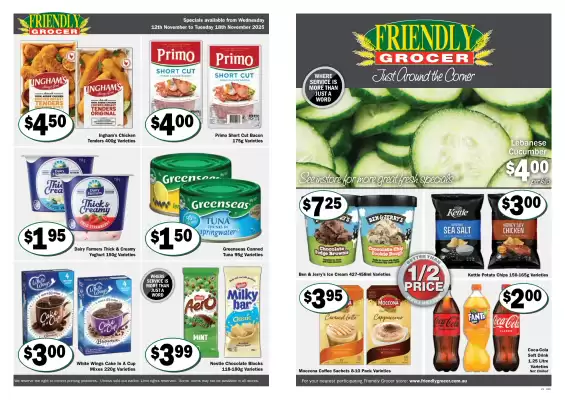 Friendly Grocer catalogue (valid until 18-11)