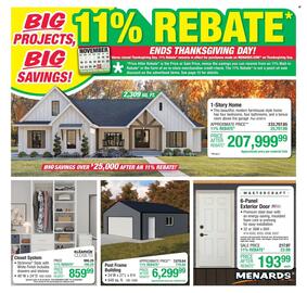 Menards weekly ad Page 1