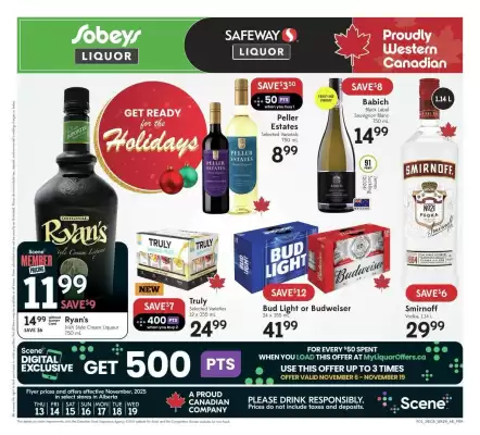 Sobeys Liquor flyer (valid until 27-11)