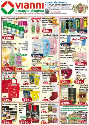 Vianni Drogéria akciós újság (érvényes eddig: 25-11)