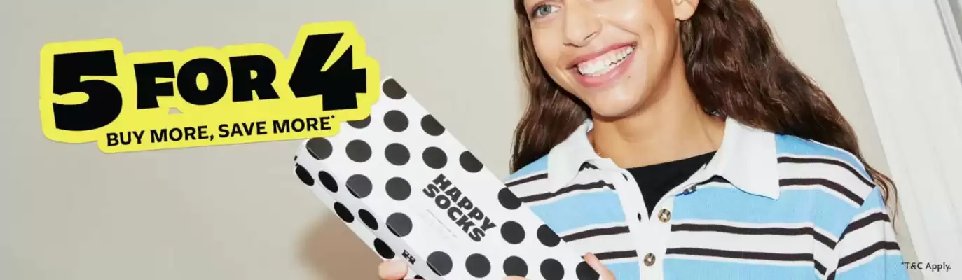 Happy Socks kundeavis (gyldig til 16-11)