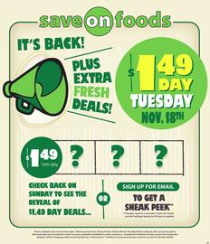Save on Foods flyer week 46 Page 1