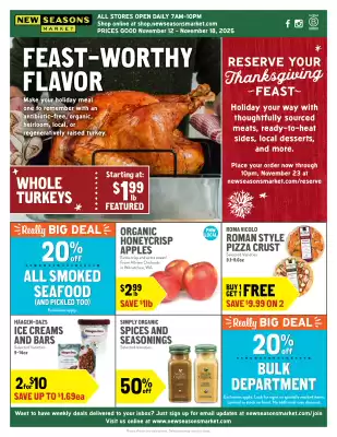 New Seasons Market weekly ad (valid until 18-11)