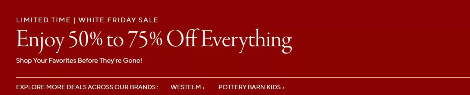 Pottery Barn catalogue (valid until 18-11)