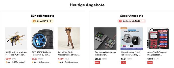 AliExpress Flugblatt Seite 1