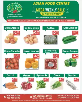 Asian Food Centre flyer (valid until 19-11)