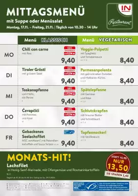 Interspar Restaurant Flugblatt (gültig bis 21-11)