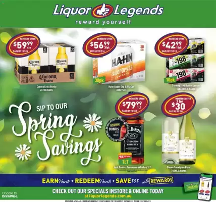 Liquor Legends catalogue (valid until 9-12)