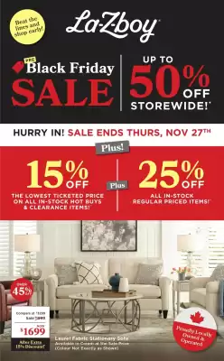 La Z Boy flyer (valid until 19-11)
