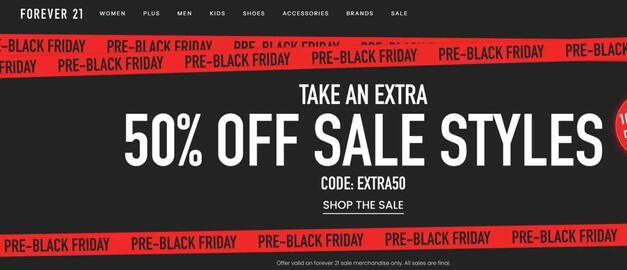 Forever 21 flyer week 46 Page 1