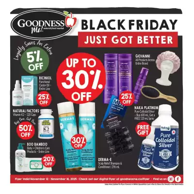 Goodness Me flyer (valid until 18-11)