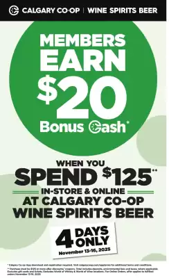 Calgary Co-op flyer (valid until 20-11)