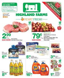 Highland Farms flyer Page 1