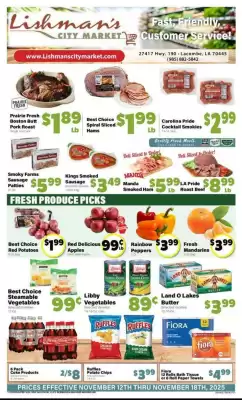 Lishman's City Market weekly ad (valid until 18-11)
