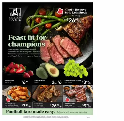 Urban Fare flyer (valid until 19-11)