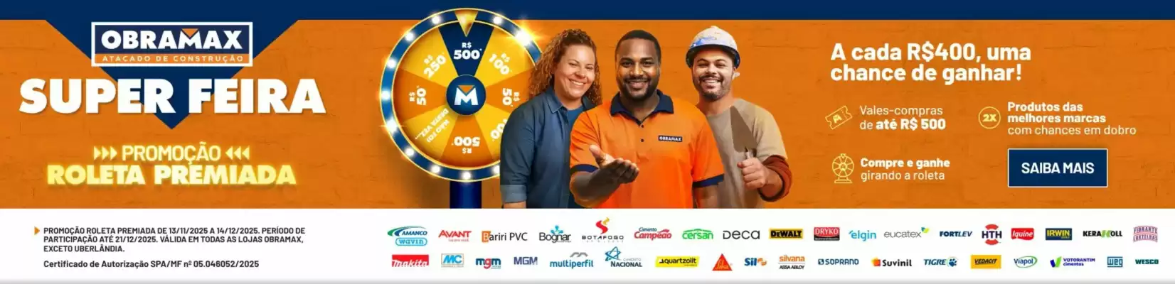 Encarte Obramax (válido até 14-12)