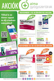 Alma Gyógyszertárak akciós újság Oldal 1