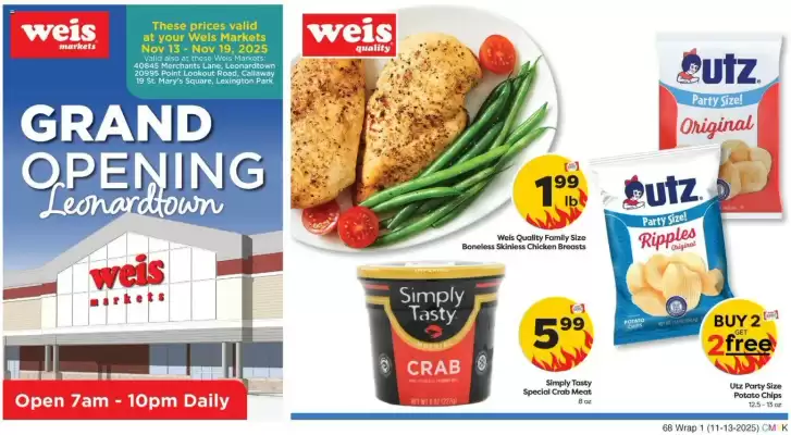 Weis Markets weekly ad