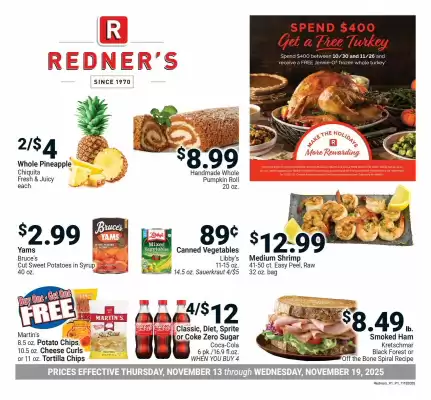 Redner's Warehouse weekly ad (valid until 19-11)