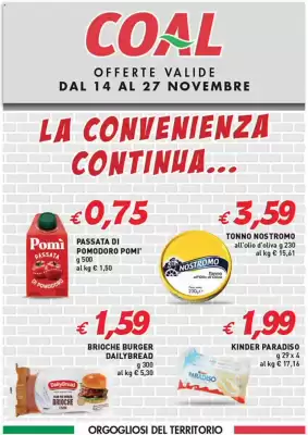 Volantino Supermercato Coal (valido fino al 27-11)