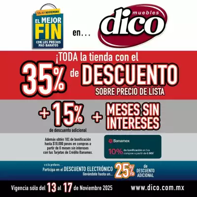 Catálogo Muebles Dico (válido hasta 17-11)