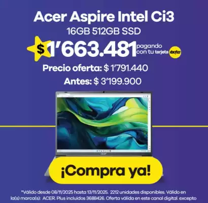 Catálogo Éxito (válido hasta 13-11)