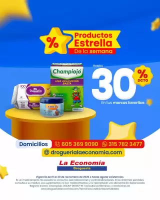 Catálogo Droguería la Economía (válido hasta 20-11)
