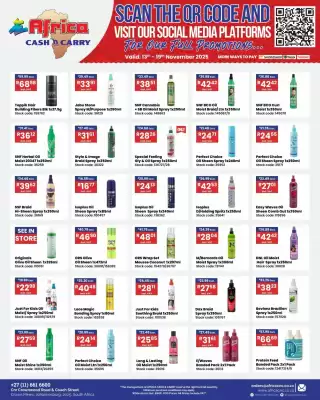 Africa Cash and Carry catalogue (valid until 19-11)