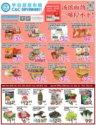 C&C Supermarket flyer (valid until 20-11)